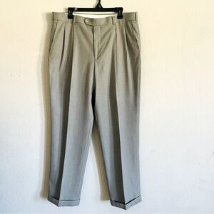 Stafford Essentials Men classic fit suit slacks size 38x32 gray formal business